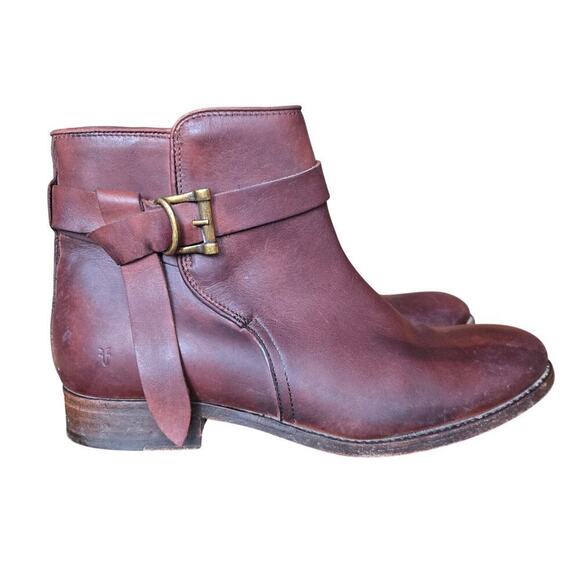 Frye Womens Redwood Leather Melissa Knotted Ankle Boots 8.5B Italian Western - Picture 6 of 10